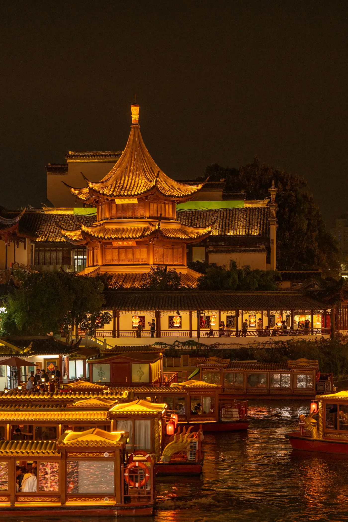 Old city at night