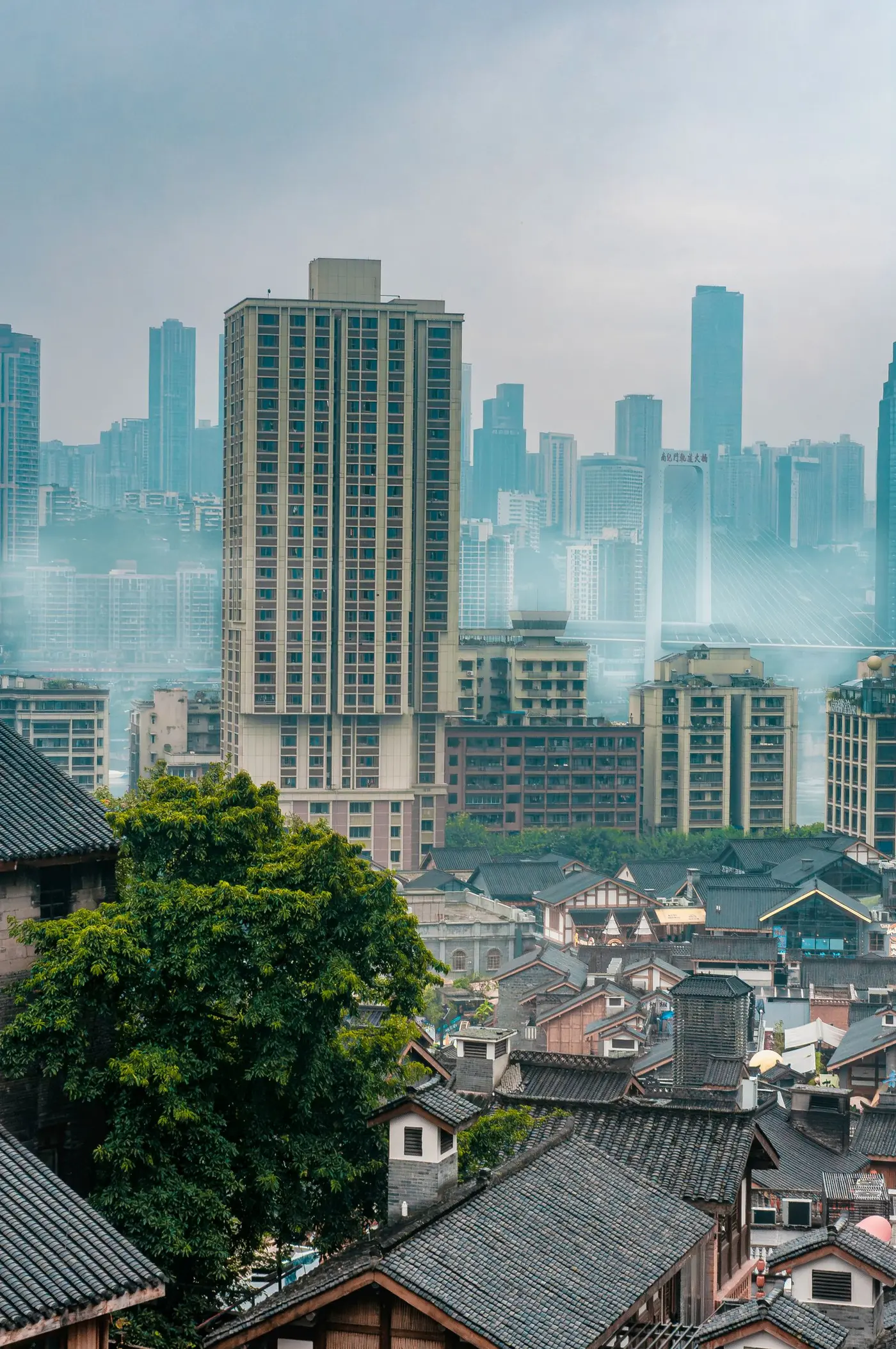 Jiefangbei towers and terraces