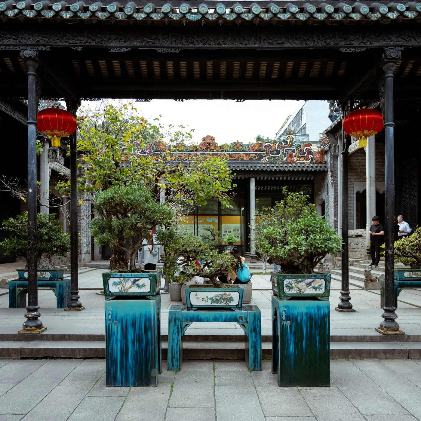 Temple courtyards of the old city